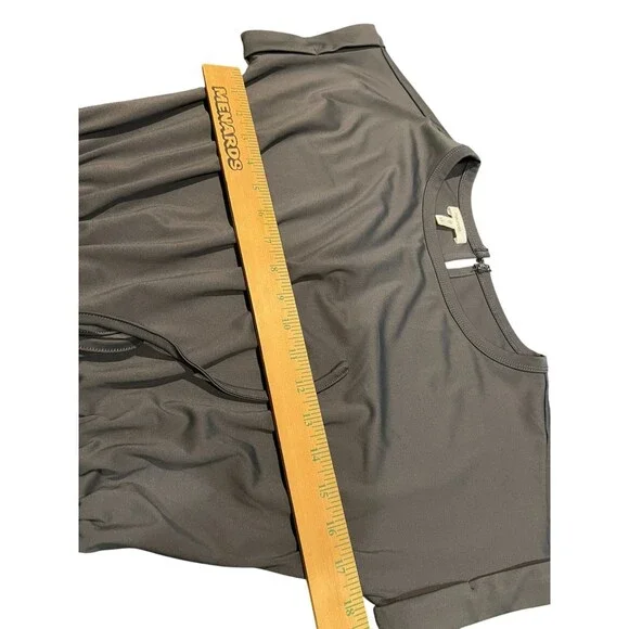 Maurices Gray Traveler Jumpsuit XS Tapered Jogger Athleisure Pockets - Picture 10 of 16